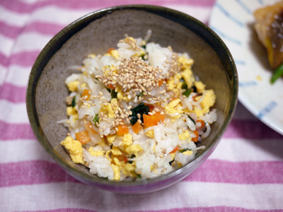 しらすと卵の彩りご飯